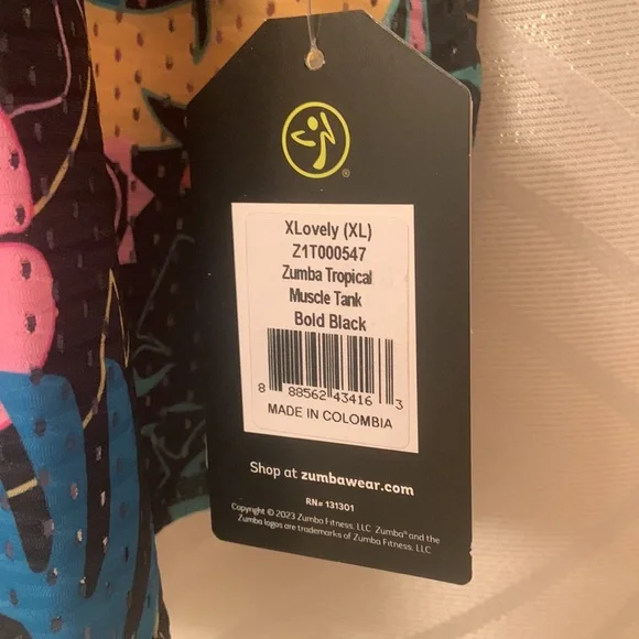 ZUMBA TROPICAL MESH TOP Xtra Lovely - Picture 6 of 9